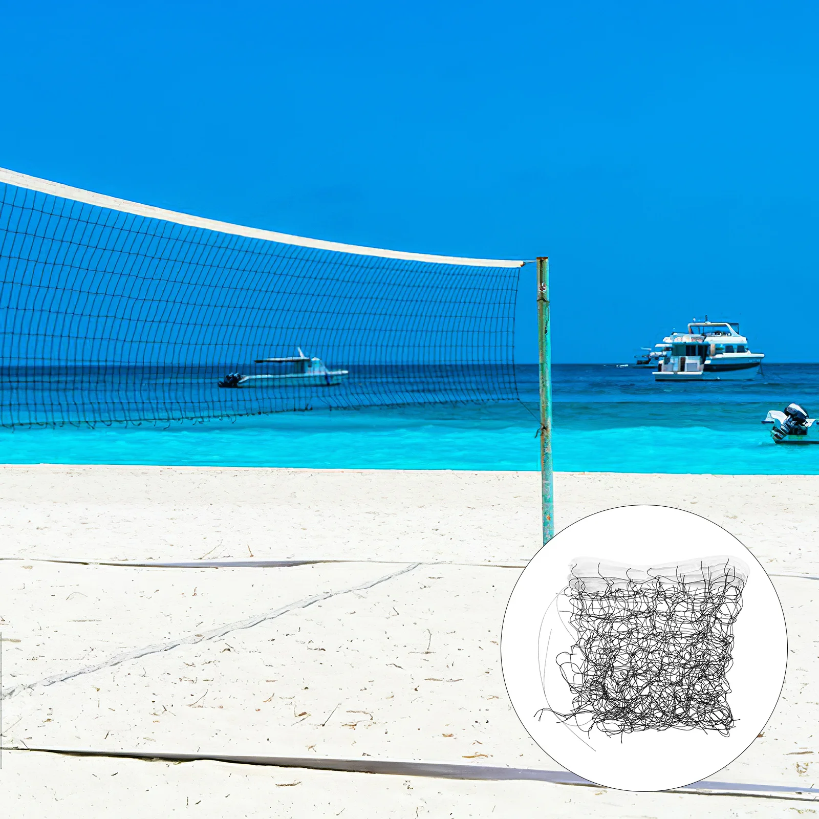 

Long Durability Polypropylene Volleyball Net with Steel Wire Straighter Pull Indoor Outdoor Sports Volleyball Net