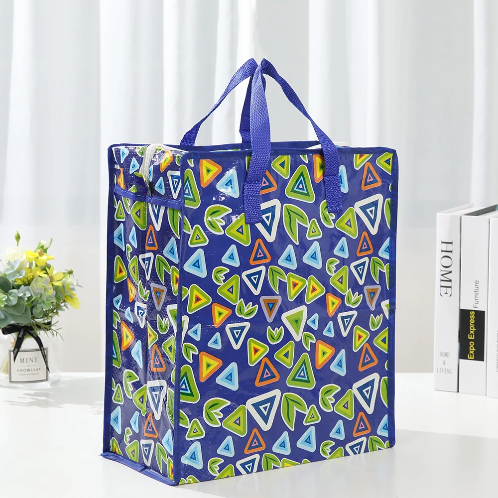 Waterdichte Grote Draagbare Opbergtas Kleding Quilt Beddengoed Kussen Herhaalbare Rits Tote Pouch Voor Thuis