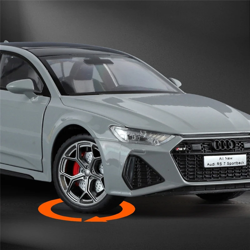 1:24 AUDI RS7 Coupe Alloy Sports Car Model Diecast & Toy Vehicles Metal Car Model Simulation Sound and Light Collection Kid Gift
