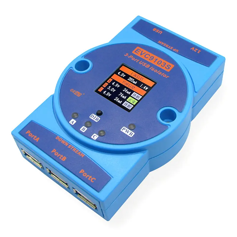 USB2.0 High-speed Isolator 1 Turn 3 480Mbps Computer Multi-interface Expander USB HUB 1500V Isolation Voltage