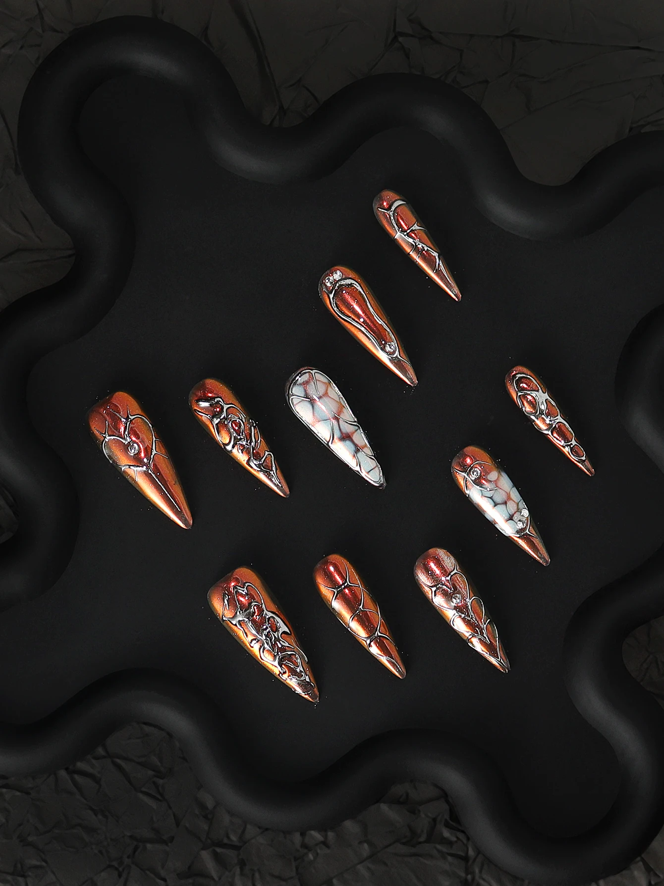 A set of 10 handcrafted, luxury 