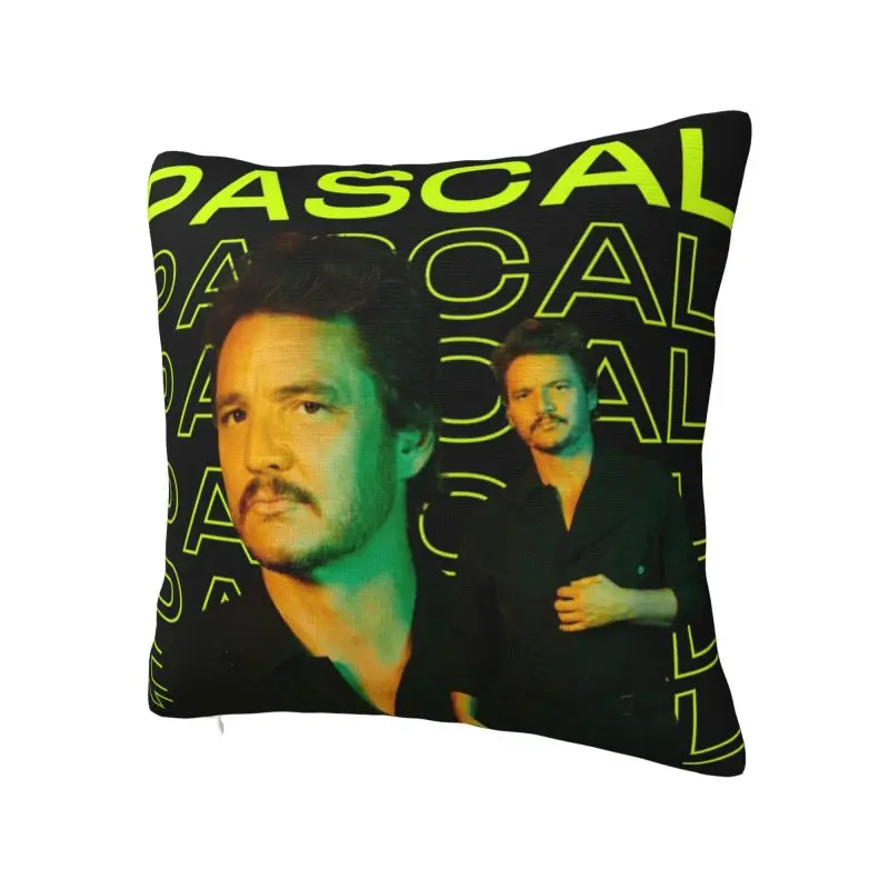 Custom Modern Pedro Pascal Cushion Cover for Sofa Velvet Chilean American Film And Actor Pillow Case for Living Room