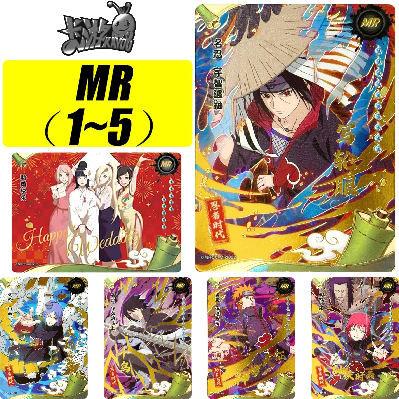 Kayou Naruto MR 1~5 Series Uchiha Sasuke Pain Konan Rare Limited Edition Collection Card Christmas Birthday Gift Game Toys