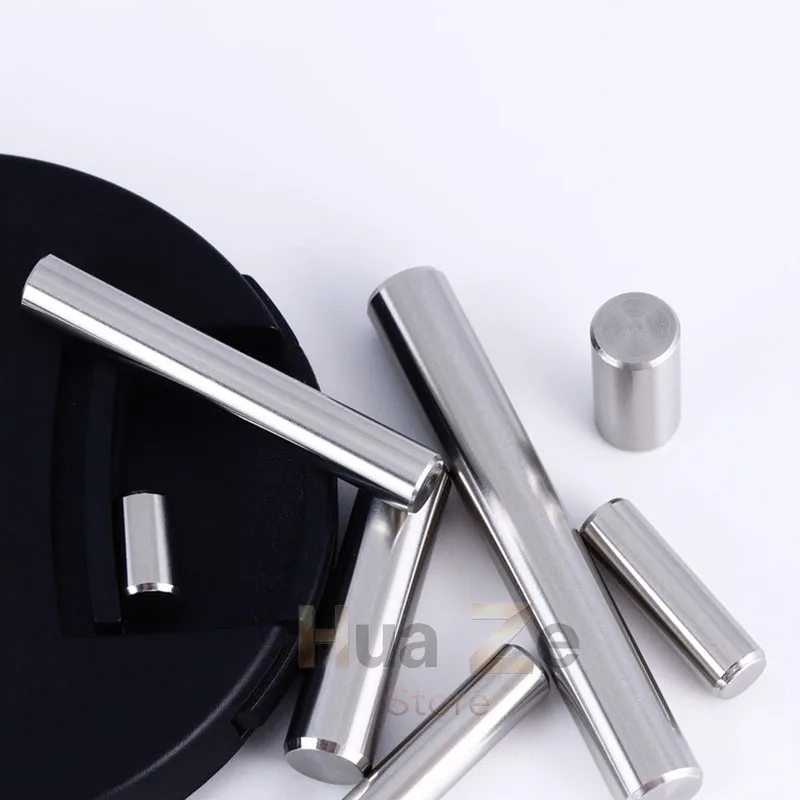 3-30pcs Diameter 4mm 5mm Solid 304 Stainless Steel Flat Head Cylindrical Pin Locating Dowel Length 3-100mm