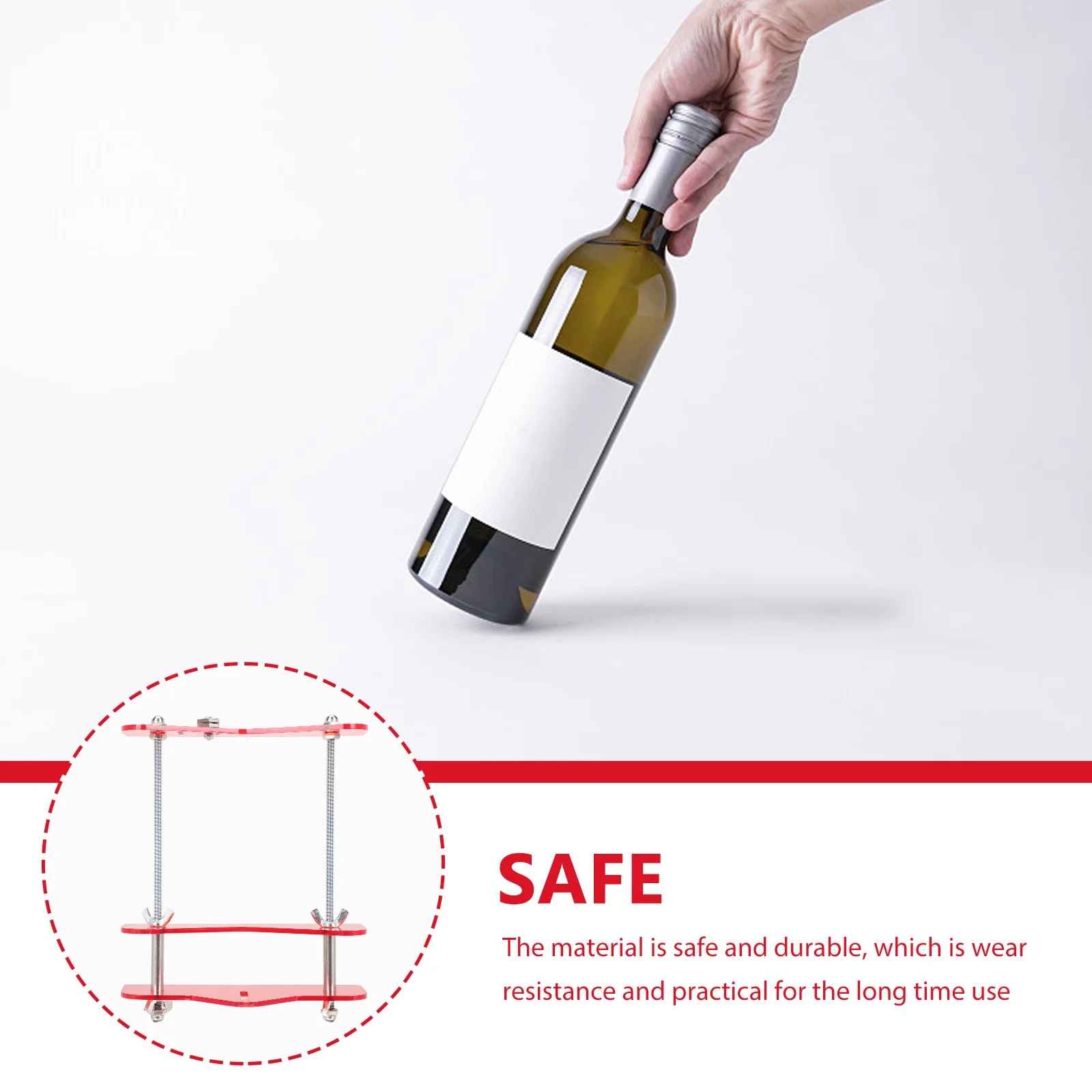 

Bottle Cutter Machine for Alcohol Glass Containers Round Square Oval Roller DIY Craft Projects Efficient Smooth Clean Cuts