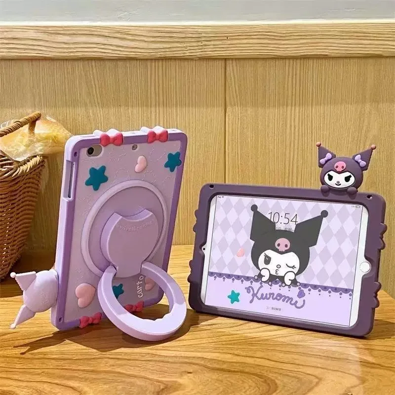 

Чехол Sanrio Kuromi для iPad IPad Air 3 4 5 6 10,2 10,9 дюйма 9/8/7 10-го поколения, чехол 2022 Mini 6 5 4 Pro 11 Силиконовый защитный чехол
