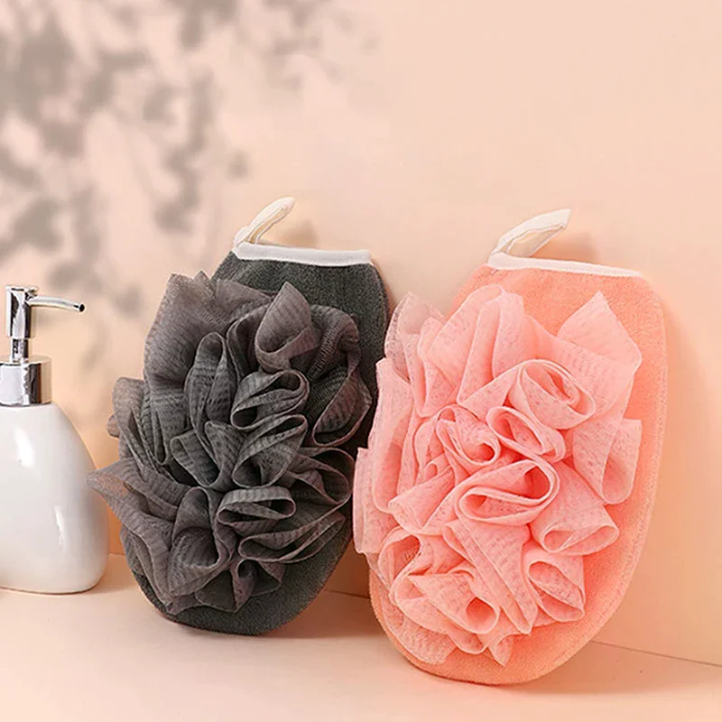 

Exfoliating Double-sided Gloves Body Cleaning Bath Flower Bathroom Shower Ball Body Scrubber Bath Sponge Towel Bathroom Tool