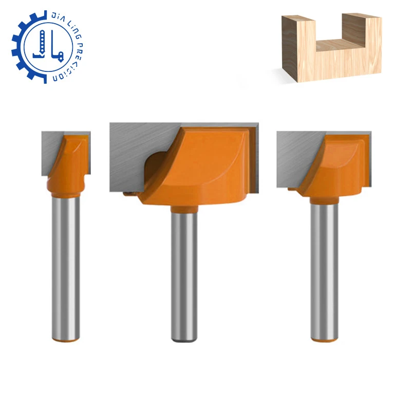 6mm Shank Router Bit Set for CNC Cleaning Bottom Bit Milling Cutter 8mm for Wood Router Bits for Woodworking