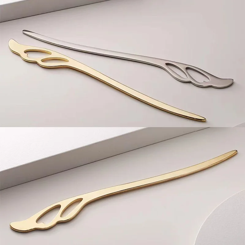 Simple retro metal hairpin, ancient style cheongsam hairpin, internet famous temperament, high-end feeling hairpin