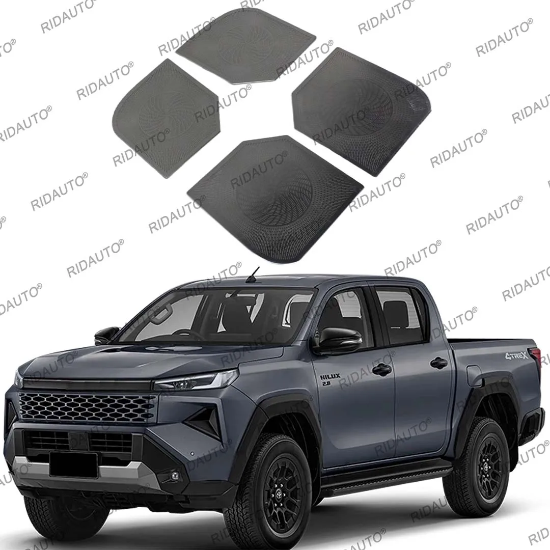 Door Speaker Cover For Hilux Travo 2026+ Overland Interior Door Speaker Grille Cover Anti‑scratch Stainless Steel Speaker Cover