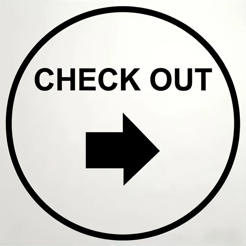 Check Out Right Arrow Sign Metal Sign, Rust Free, UV Protected And, Weather Resistant, Durable Ink, Easy to Mount for Outdoors