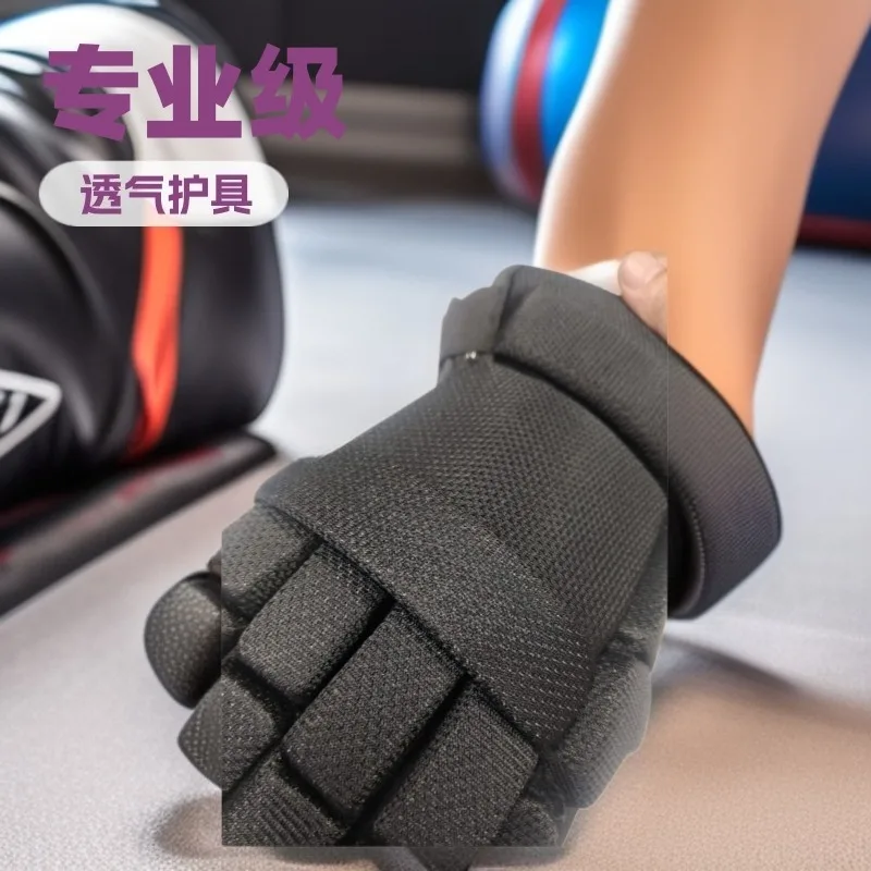 Youth Dry Land Hockey Protective Gloves Breathable Anti Slip Wear Resistant Field Training Sport Protective Equipment