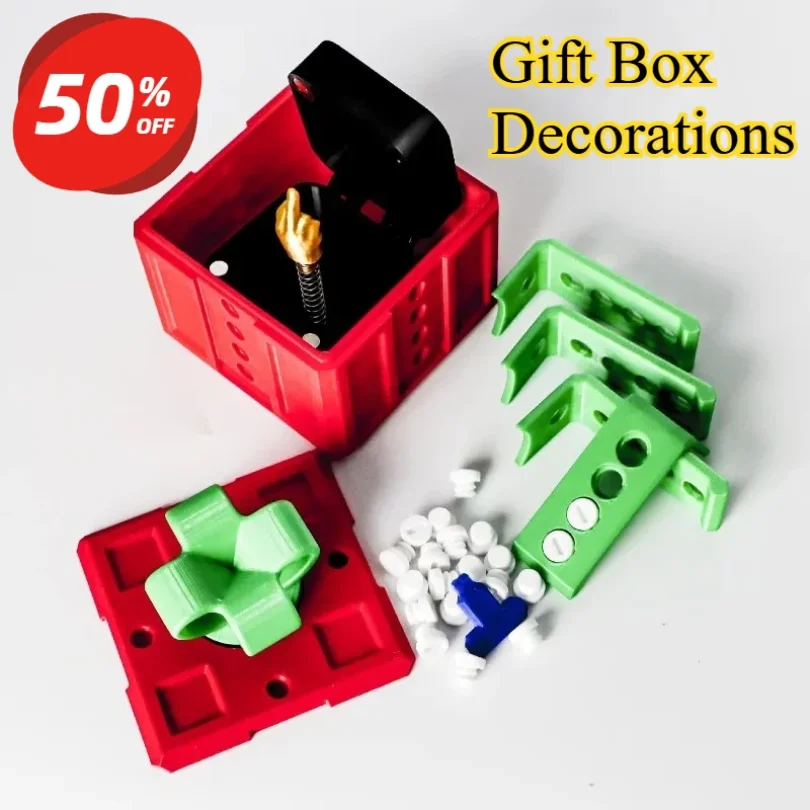 

Screw-On Pop-Up Surprise Toys 3d Printer Toys Middle Finger Boxed Pranks Sculptures & Figurines Gift Box Decorations Printed