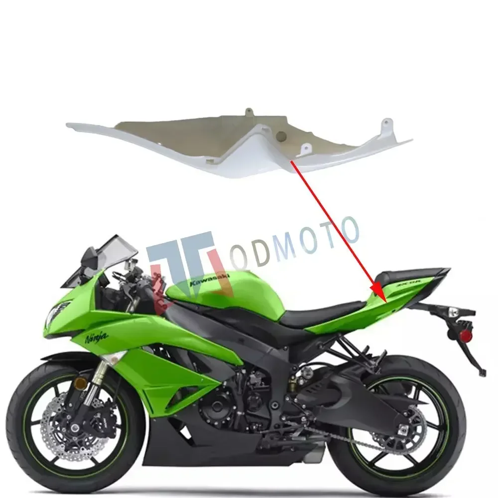 For Kawasaki Ninja ZX-6R 636 2009 Motorcycle Unpainted Rear Tail Side Covers ABS Injection Fairing