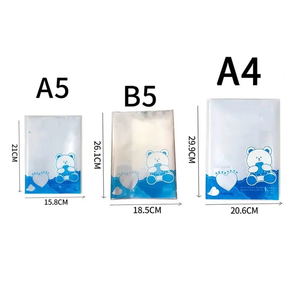 10 Sheets A4 Clear Book Wrap Self Adhesive Waterproof Book Protector Cover Transparent Dirt-proof Notebook Protector Wrap