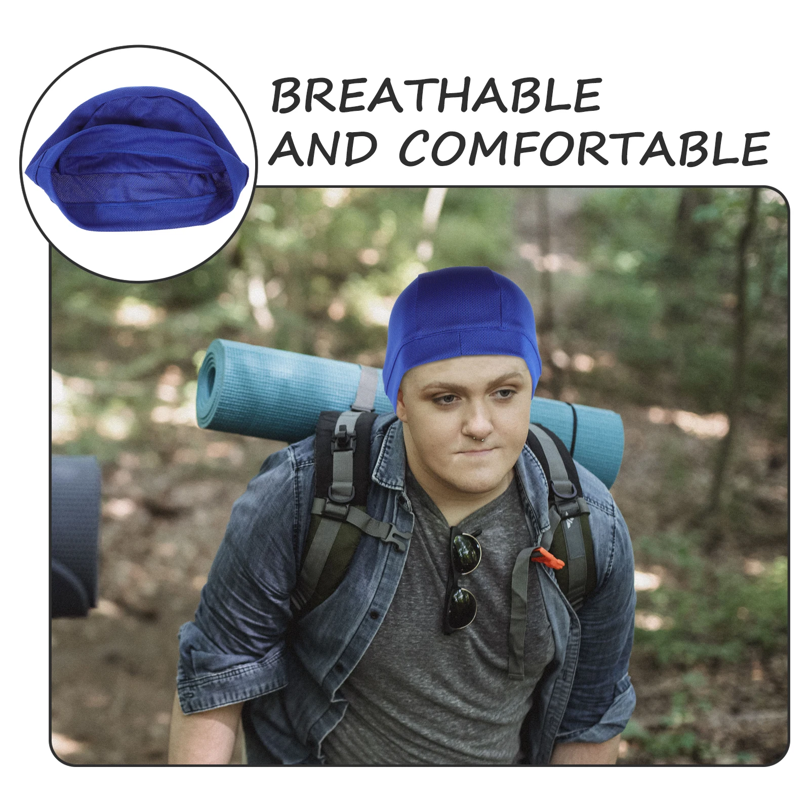 

1 шт., дышащая подкладка, эластичная велосипедная унисекс, внутренняя крышка для велосипеда, защитная шапка с защитой от ультрафиолета для мотоцикла, спорта на открытом воздухе