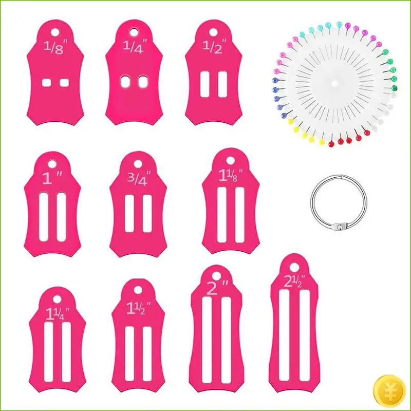 هلام لفة وشاح أداة 10 قطعة متعددة الأحجام أداة وشاح ل اللحف للطي شريط قماش صانع سلسلة التخزين