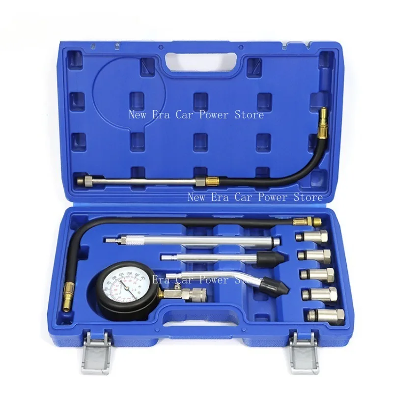 For YS-42 Dual-Use Cylinder Compression Gauge Set Auto Engine Cylinder Fuel Pressure Test Gauge