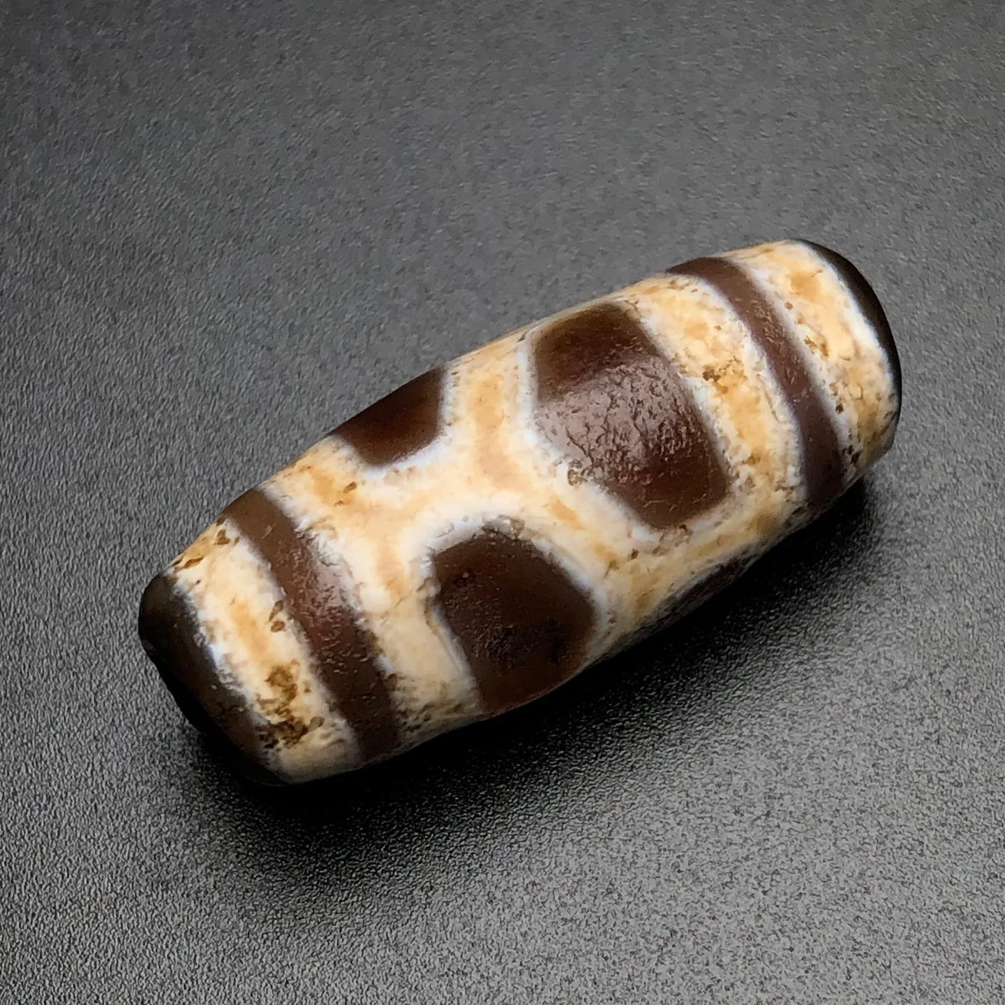 Rare Tibetan Buddhism Agate Turtle Back Dzi Bead Amulet Necklace Pendant G5108