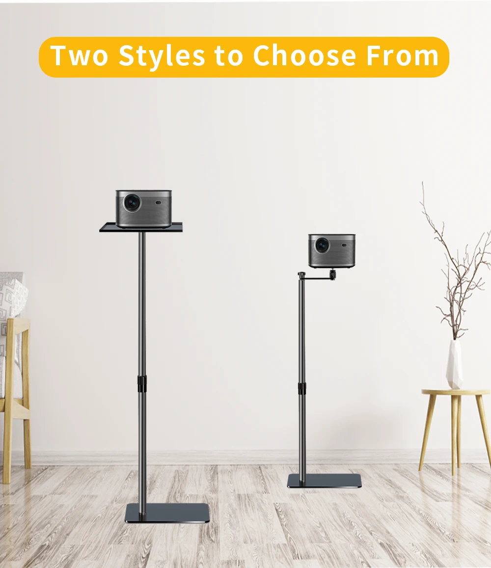 HTT-H268   Adjustable Projector Support Stand Metal Holder Multi-angle 360 Rotating Projector Bracket for Film Video Projector