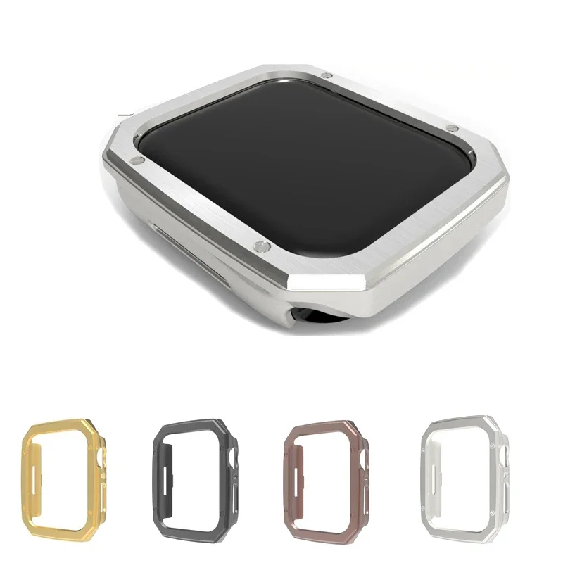 Capa dura para pc para apple watch ultra 49mm 41mm 45mm, capa de plástico revestida para iwatch série 9 8 7 6 se 5 40mm 44mm capa protetora