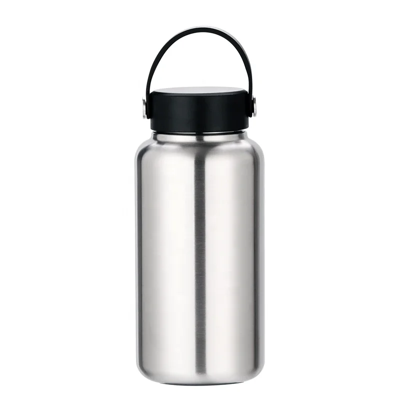 Outdoor Survival Kit Drinker Portable Stainless Steel Water Bottle 1000ml Sports Travel Bike Hiking Camping Bike Flask