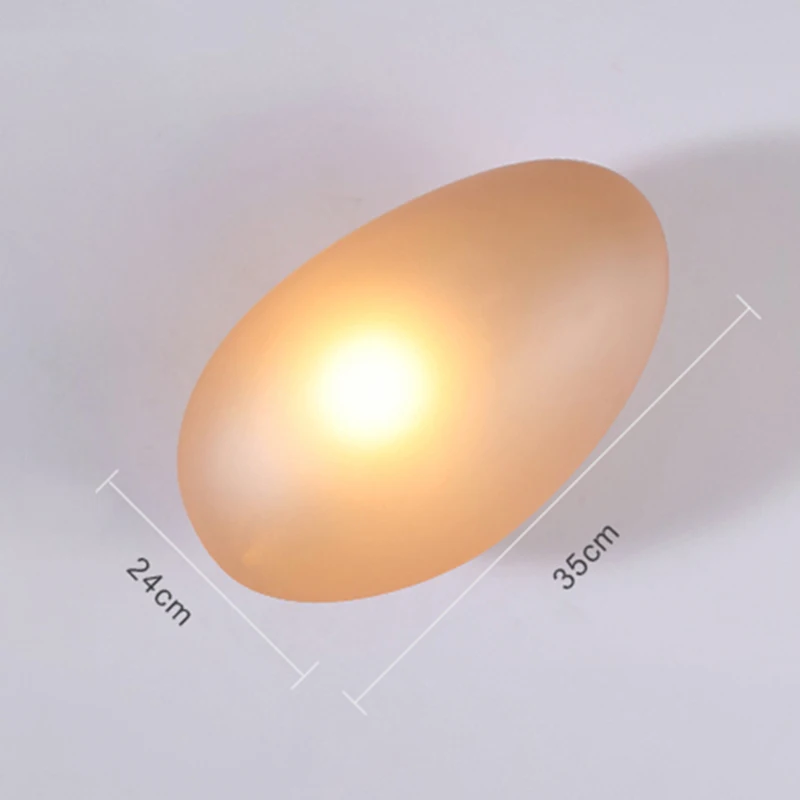 LED Wall Lamps Living Room Designer Lamp Modern Glass Pebble Wall Light Bedroom Decoration Lighting Stair Light