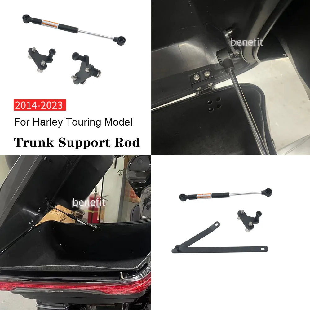

For Harley Touring Road Glide Road King Street Glide 2014-2023 Tour Motorcycle Accessories Pack Trunk Support Rod Hydraulic Rod
