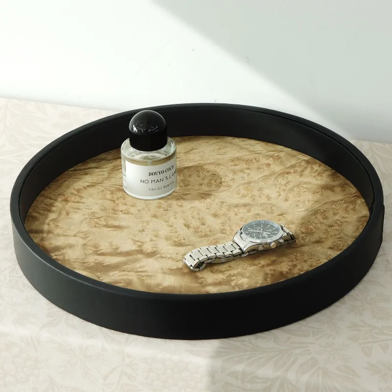 Luxury Minimalist Trays High-End Tree Bark Pattern Aromatherapy Trays Storage Exclusive Use Nice Home Decor Tabletts ZY40TP
