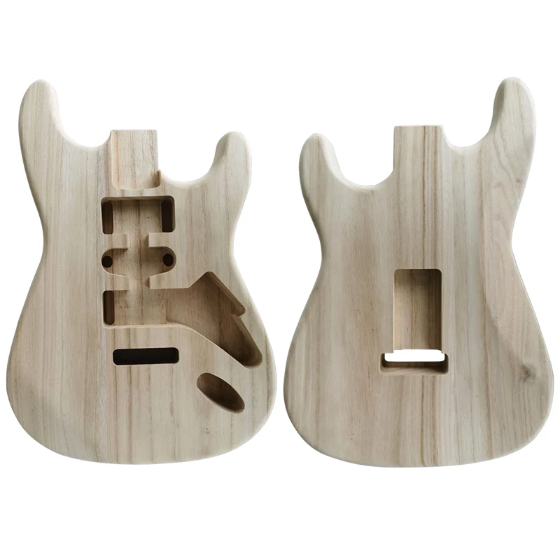 Unfinished DIY ST TL Electric Guitar Solid Body Guitar Barrel Replacement Parts For Strato Tele Style Electric Guitars