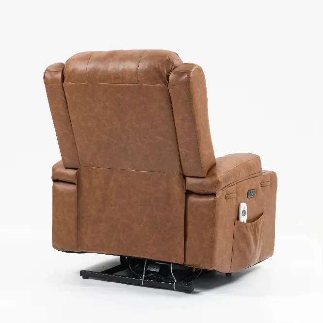 أريكة كرسي كهربائية حديثة ومريحة بمقعد واحد مع كرسي رفع قابل للتعديل للتدفئة والتدليك لكبار السن #6