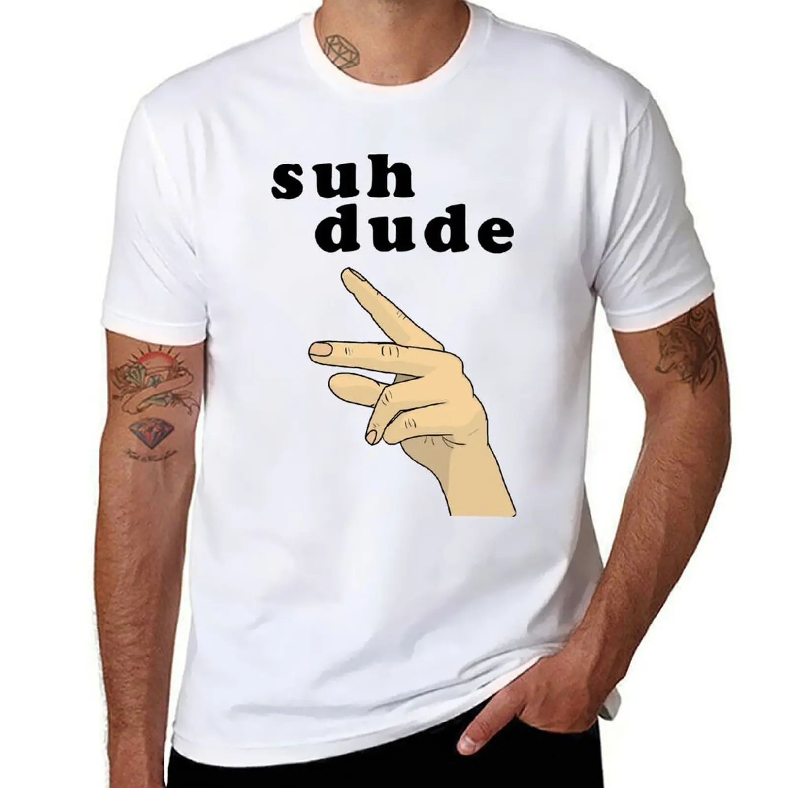

Suh Dude meme | Black Letters T-Shirt t shirts for man pack cotton man t shirts cotton t shirt man casual T-Shirt