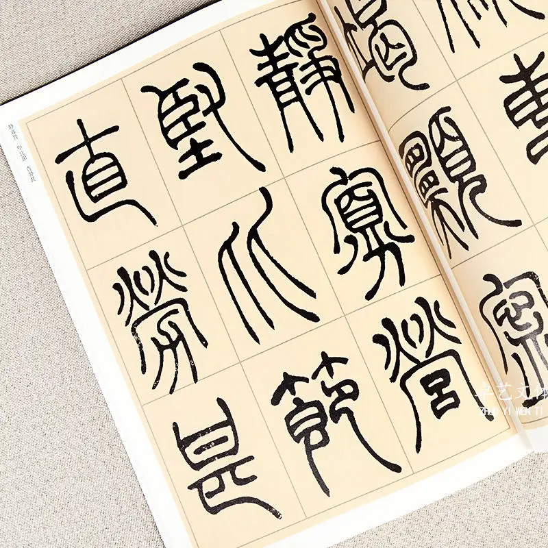 Chinese Calligraphy Book Zhuan Shu Seal Character Copybook For Calligraphy  Facsimile Imitating Book