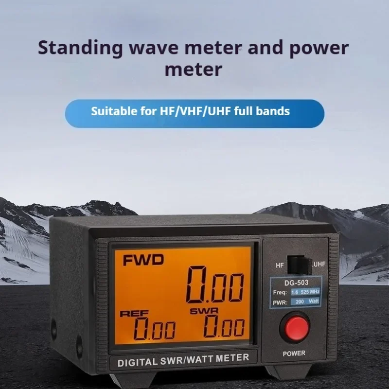 Origianl NISSEI DG-503 1.8-525Mhz Short Wave UV Standing Wave Meter Power Meter SWR Digital Power Meter for Radios Walkie Talkie