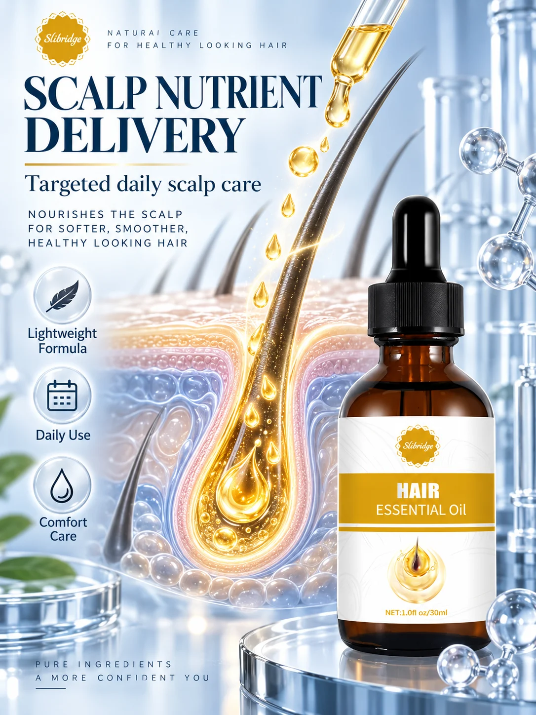 Wake Up Flat-Looking Hair With a Botanical Ginseng & Ginger Blend for a More Voluminous Finish