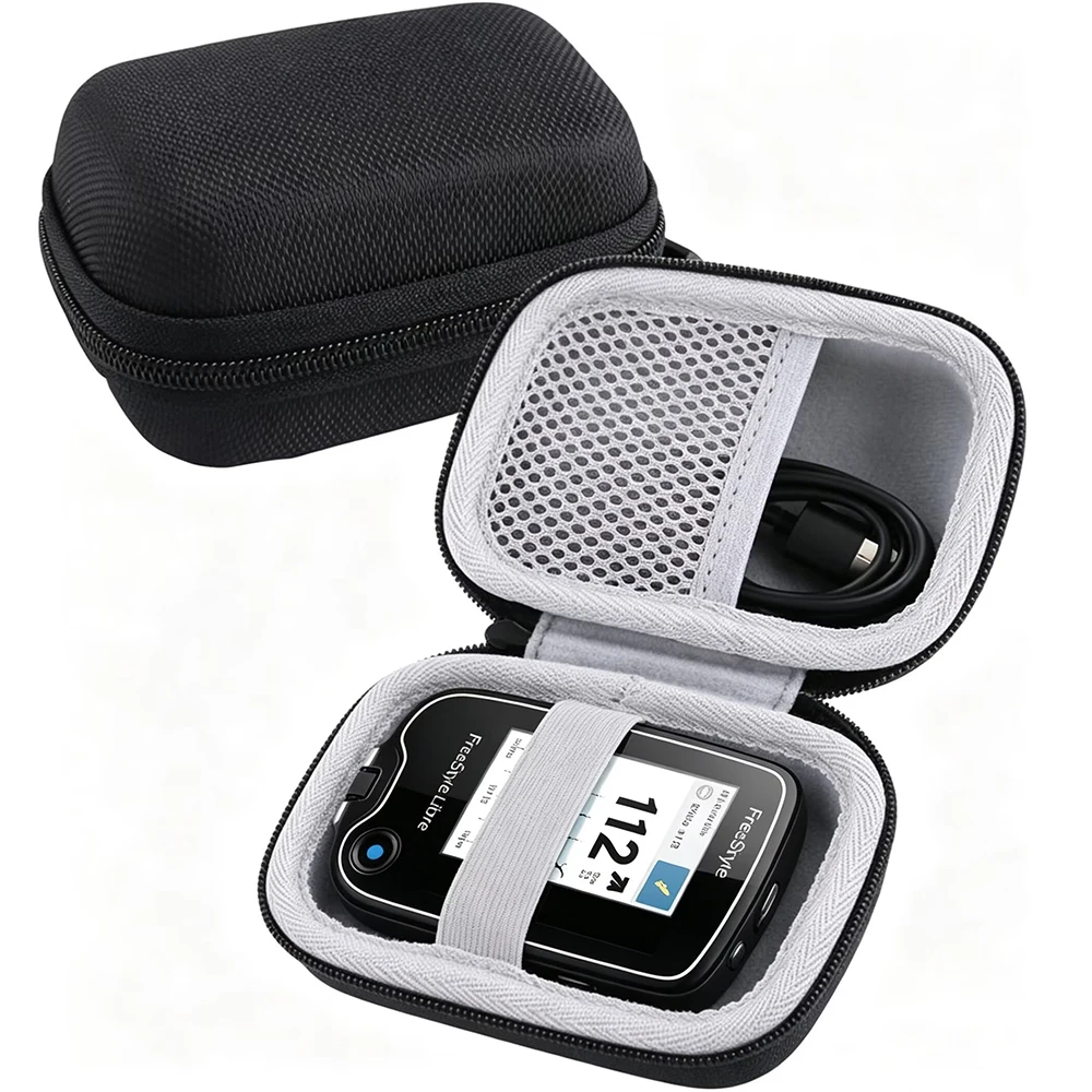 Estuche Protector Rígido para Freestyle Libre 3 2 / Libre Reader, Estuche de Transporte Ligero a Prueba de Golpes para Diabéticos
