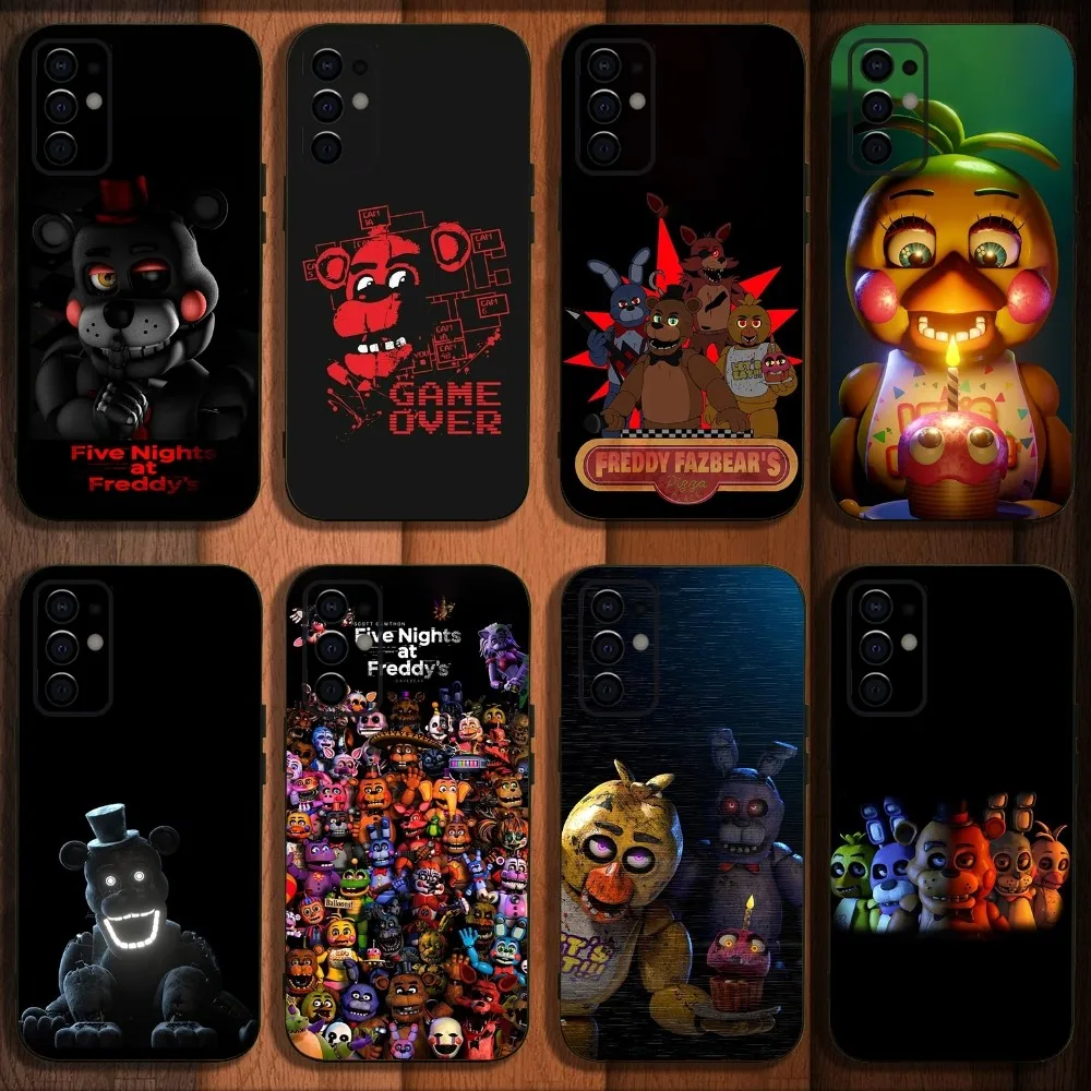 

Five N-Nights at F-Freddys FNAF Phone Case For Samsung S24,S21,S22,S23,S30,Ultra,S20,Plus,Fe,Lite,Note,10,9,5G Black Soft Cover