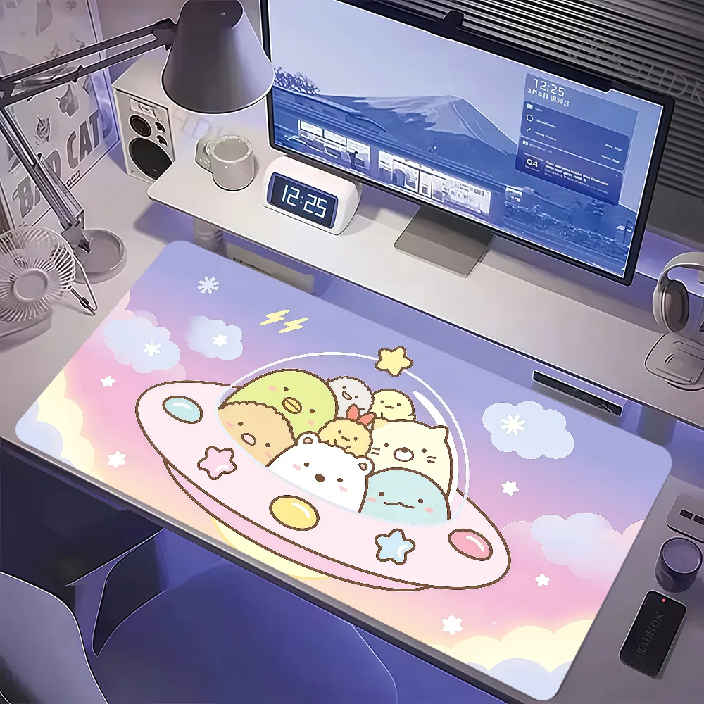 Cartoon S-Sumikko Gurashi Mouse Pad Large Non-slip Lockedge Desktop Computer Desk Mat Keyboard MousePad Office Gamer Student