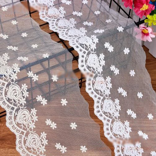 

Ширина: 10,2 см (41,01 дюйма) узоры цветов и снежинок, сетка, вышивка, кружево, модное кружево, материал для рукоделия, набор для шитья (SSA-4576)