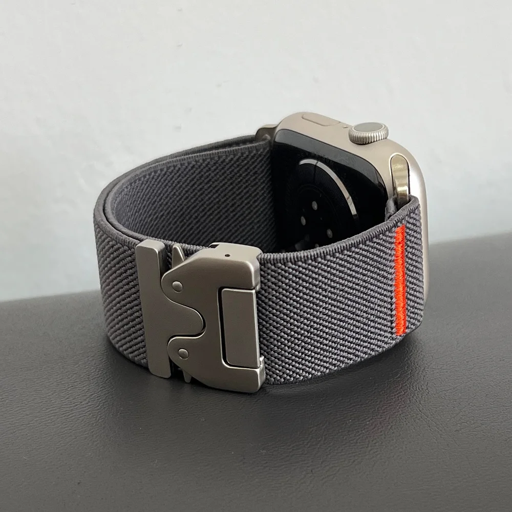 Nylon Parachute Strap For Apple Watch ultra 4 3 band 49mm 44mm 46mm 42 40 45mm 41 Elastic Bracelet Correa IWatch 12 11 10 9 8 SE