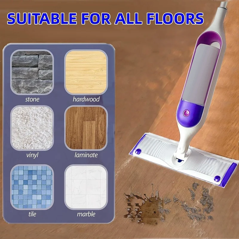 6 szt. Wkładów do Mop z natryskiem, wkładki światłowodowe 38x12cm do Swiffer Powermop, wkładki wielokrotnego użytku, wymienna głowica do Swiffer Power Mop