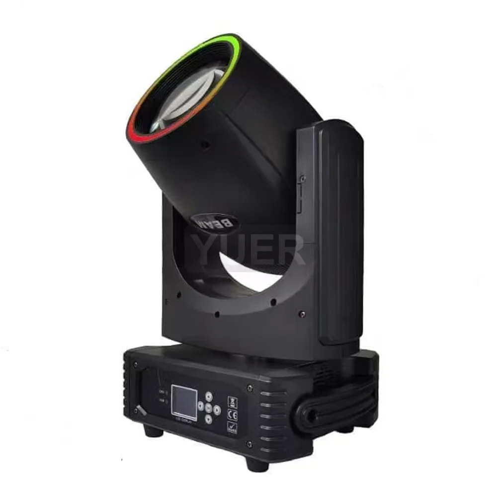 YUER NEW Mini Bulb Beam 230W 7R Moving Head Lighting With Ring For DJ Disco Projetor Projector Light With DMX Home Party