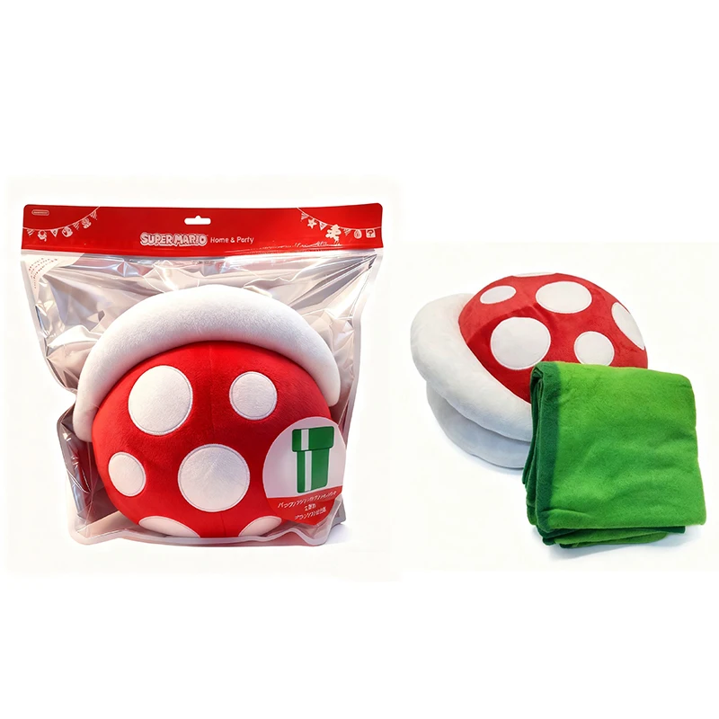Genuine Super Mario House Party Piranha Plant Hug Pillow Water Pipe Blanket Soft Comfortable