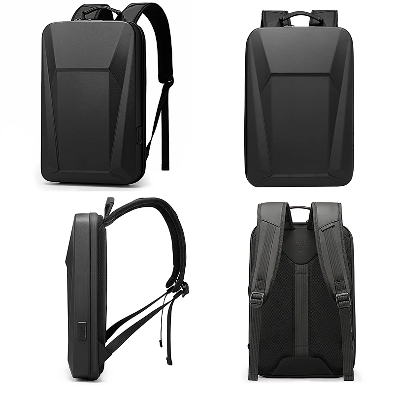 2023 Fashion Men\'s Backpack Multifunction Hard Shell Series Men Anti Theft Waterproof Laptop Male Backpack Business Password