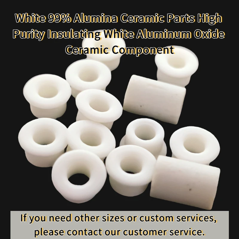 White 99% Alumina Ceramic Parts High Purity Insulating White Aluminum Oxide Ceramic Component Electronic Industrial Use