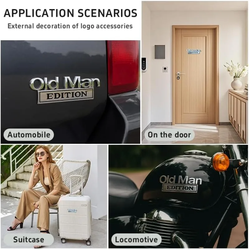 1/2 قطعة إصدار سيارة عتيقة معدنية ثلاثية الأبعاد شعارات سيارة مقاومة للماء ومقاومة للصدأ مناسبة لواقيات الطين/الباب الخلفي/المصدات