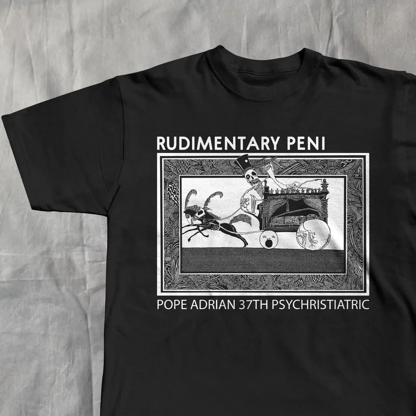 rudimentary peni T Shirt anarcho punk rock tee vintage Washed streetwear Soft Casual Top For Everyday Wear fashion homme