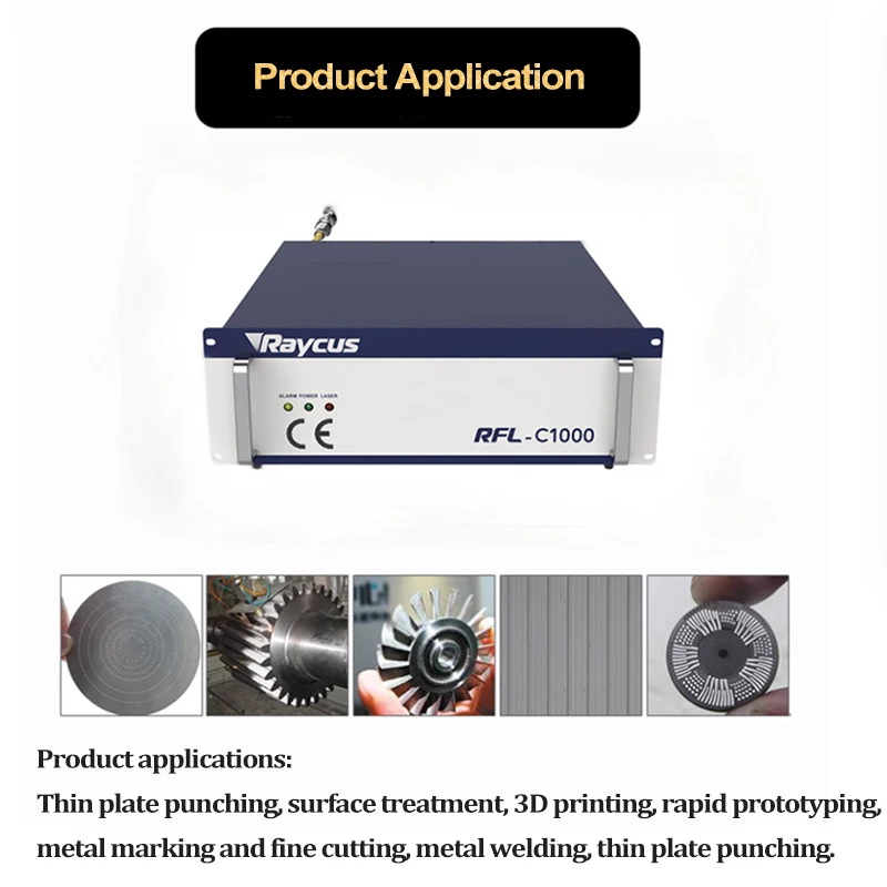 Laser Source Raycus Original 1000/1500/3000/6000W CW Laser RFL-C1000S for Metal Fiber Cutting Machine Accessories