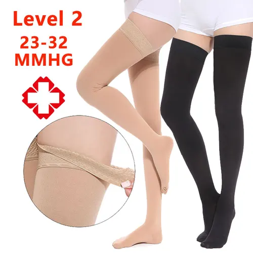 Medias de compresión unisex para venas varicosas 23-32MMHG Calcetines de compresión