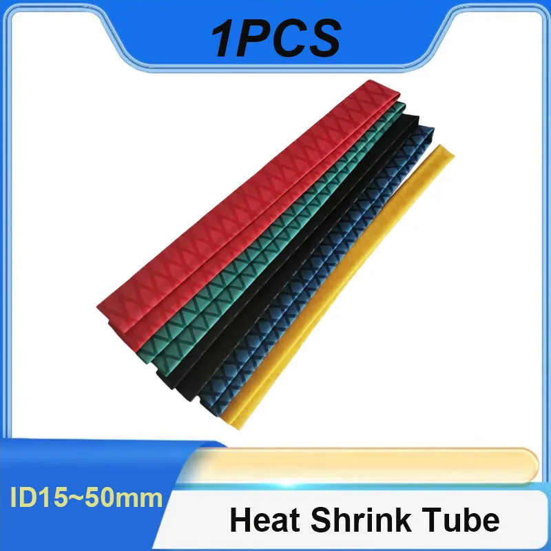 Anti-Slip Heat Shrink Tube 5 Colors 1M For Fishing Rod Or DIY Electrical Insulation15/20/22/25/28/30/35/40/45/50mm